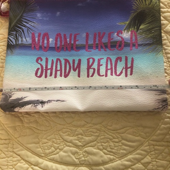 Charming Charlie makeup swimsuit clutch bag NWT - Picture 3 of 4